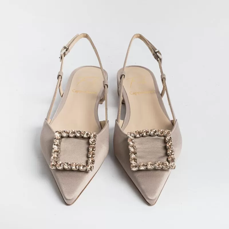 Women Roberto Festa Slingbacks*Roberto Festival - Sling Back - Lavender Model - Taupe Silk