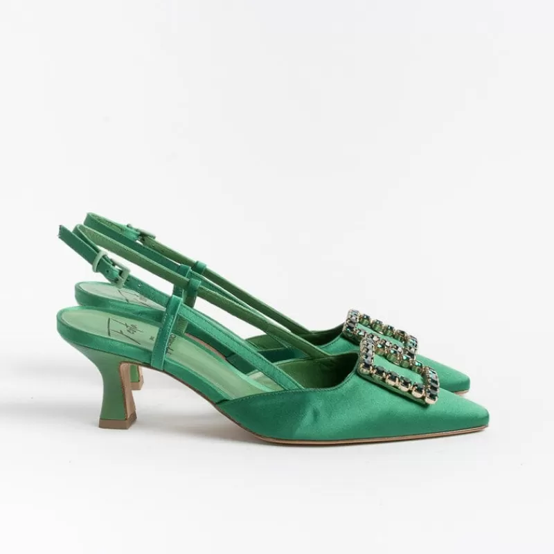 Women Roberto Festa Ceremony - Shoes And Clutches*Roberto Festival - Sling Back - Stefi - Silk Ivy