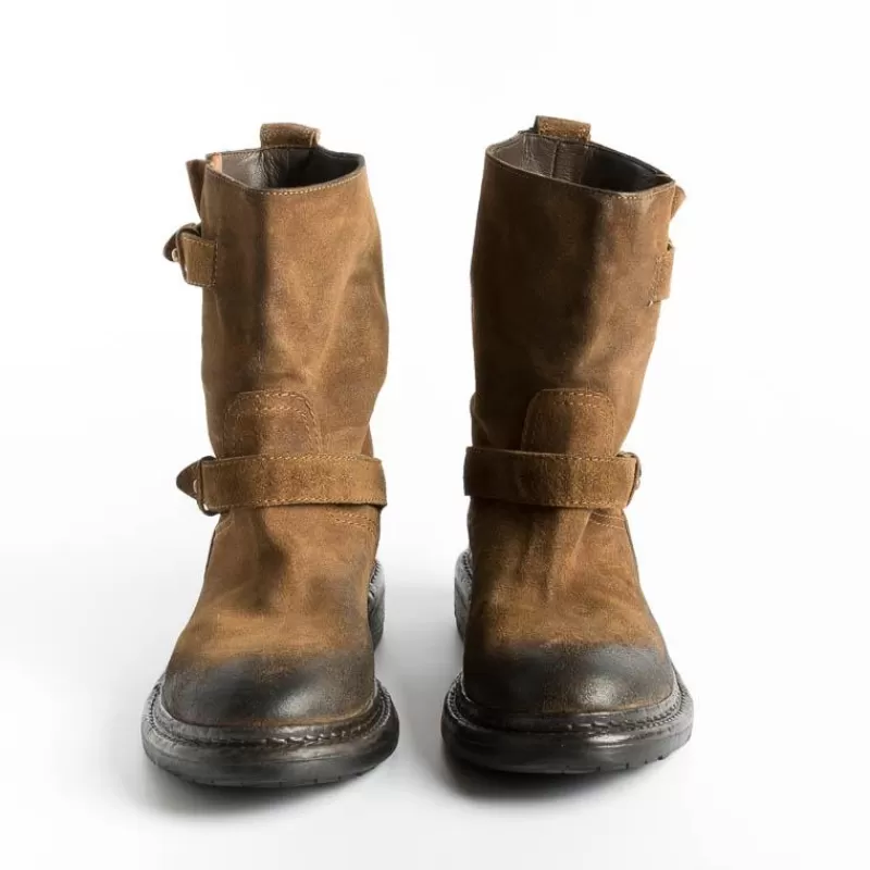 Women Strategia Ankle Boots* - Biker Boot A4633 - Gringo - Wash Leather