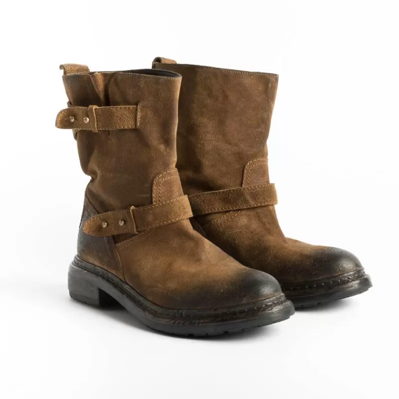 Women Strategia Ankle Boots* - Biker Boot A4633 - Gringo - Wash Leather