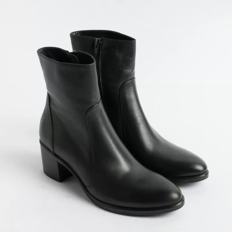 Women Strategia Ankle Boots* - Texan Ankle Boot E5540 - Black Talc