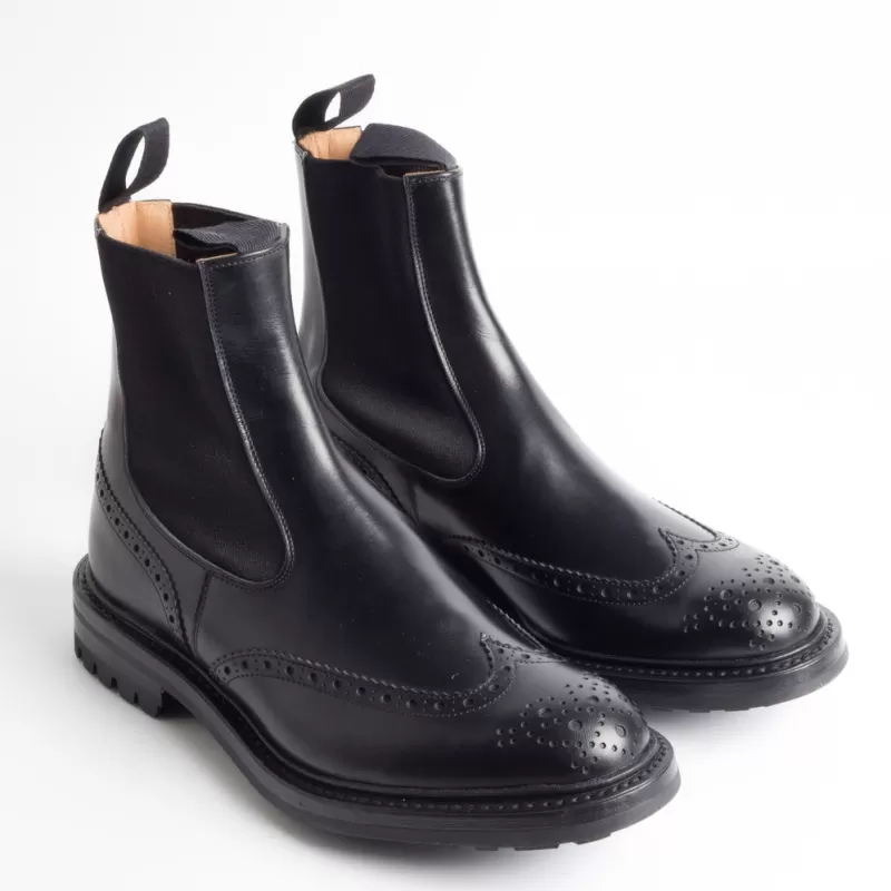 Men Tricker's Poles* - Leather Beatles - Henry - Black