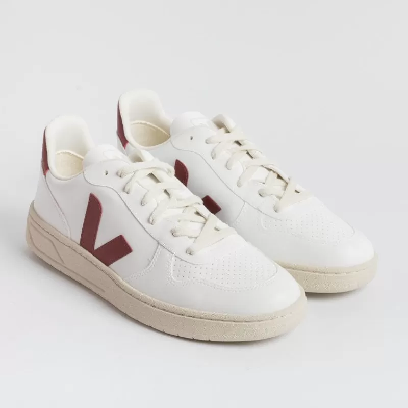 Men VEJA - Collezione Uomo Sneakers*Veja - Sneakers - V 10 - White Bordeaux