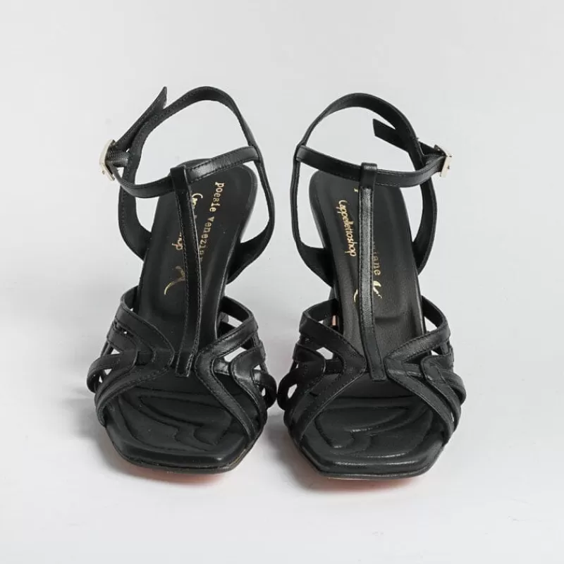 Women POESIE VENEZIANE Sandals With Heel*Venetian Poetry - Sandals With Heel -B80 - Black
